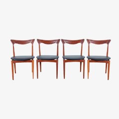 Teak Dining Chairs by Henry Walter Klein for Bramin, Set of 4