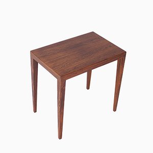 Mesa de centro danesa de palisandro de Severin Hansen, años 70