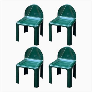 Kartell Modell 4854 Stühle von Gae Aulenti, 1960er, 4er Set