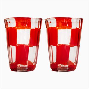 Cocktail Set in Murano Glass by Mariana Iskra for Ribes the Art of Glass, Set of 2