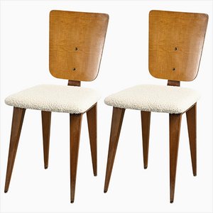 Chaises par André Sornay, Lyon, France, 1950s, Set de 2