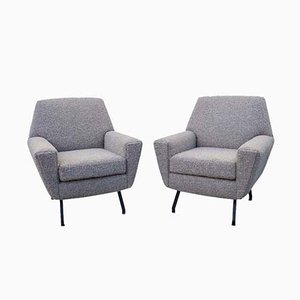 Set of Armchairs attributed to Lenzi, 1950s