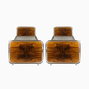 Bauhaus Stahlrohrbetten, 1940er, 2er Set