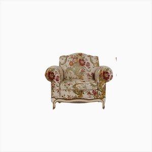 French Floral Lounge Chair