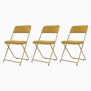Folding Chairs from Lafuma, France, 1970s, Set of 3