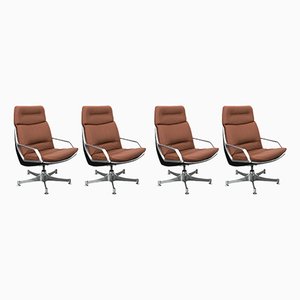 Commander Chairs by Jorge Zalszupin for L’Atelier, Set of 4