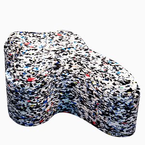 Non-Stop Materia Recycled Ottoman by Clemence Seilles