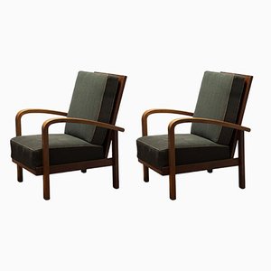 Art Deco Matching Armchairs, Set of 2