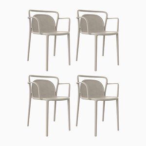 Classe Cremefarbene Stühle von Mowee, 4er Set