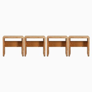 Stools by Charlotte Perriand for Les Arcs, 1970s, Set of 4