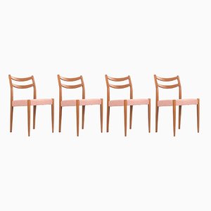 Danish Chairs in Beech, 1960, Set of 4