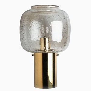 Brass and Glass Wall Light in style of Hans Agne Jakobsson, 1960s