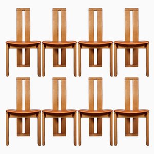 Dining Chairs by Mario Marenco for Mobil Girgi, 1970s, Set of 8