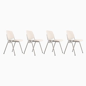 Italian DSC 106 Stackable Chairs by Giancarlo Piretti for Anonima Castelli, 1960s, Set of 4
