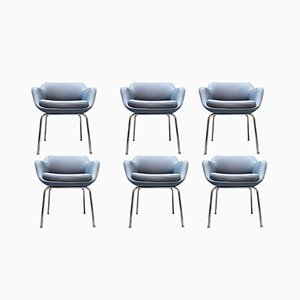 Leather Chairs by Olli Mannermaa for Cassina, Set of 6