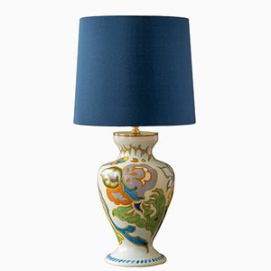 Lampe de Bureau Artisanale One-of-a-Kind de Antique Plateelbakkerij Zuid-Holland Gouda Vase Anas