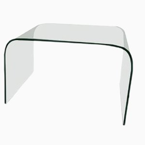 Glass Waterfall Side Table from Fiam, 1980s
