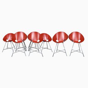 S664 Chairs by Eddie Harlis for Thonet, Set of 6