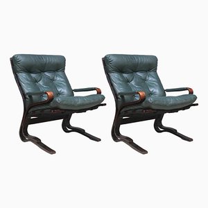 Norwegian Lounge Chairs by Erda & Nordahl Solheim, 1970s, Set of 2