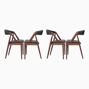 Rosewood Chairs No. 31 by Kai Kristiansen, Set of 4