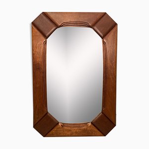 Art Deco Dutch Solid Oak Mirror