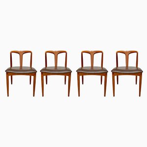 Danish Teakwood Juliane Dining Chairs by Johannes Andersen for Uldum Møbelfabrik, Set of 4