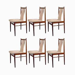 Mid-Century American Nutwood Dining Chairs, 1970s, Set of 6