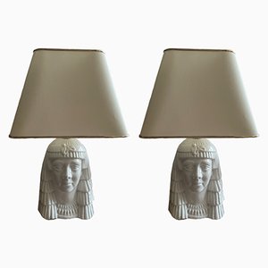 Pharaoh Table Lamps from Hispania Lladro, 1960s, Set of 2