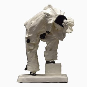 Pierot Ceramic Figure by Emanuel Kodet