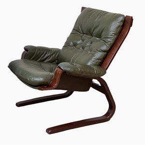 Mid-Century Scandinavian Lounge Chair in the style of Ingmar Relling for Westnofa, 1970s