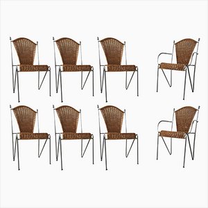 Side Chairs by Frederick Weinberg, 1960s, Set of 8