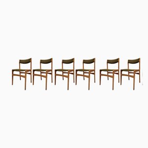 Scandinavian Oak Chairs by Erik Buch, 1960s, Set of 6