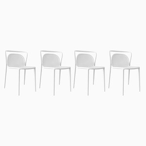 Classe White Chairs from Mowee, Set of 4