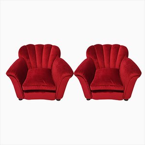 Lounge Chairs, 1940s, Set of 2