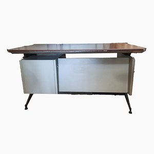 Metall Schreibtisch mit Schubladen von Olivetti, Italien, 1960er