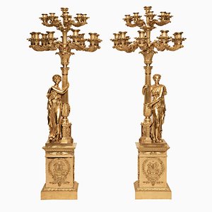 Gold Candelabras by Pierre-Philippe Thomire, Set of 2