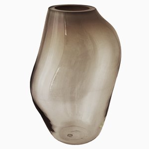 Supernova IV Silver Smoke M Vase by Simone Lueling for ELOA