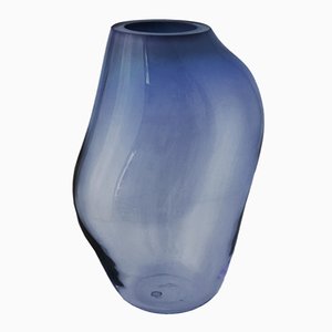 Supernova IV Steel Blue M Vase by Simone Lueling for ELOA