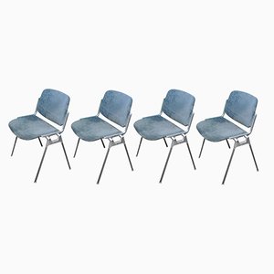 Chairs by Giancarlo Piretti for Castelli, 1970s, Set of 4