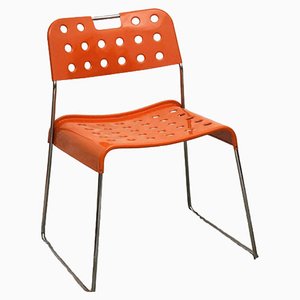 Omstak Chair in Orange by Rodney Kinsman for Bieffeplast, 1970s