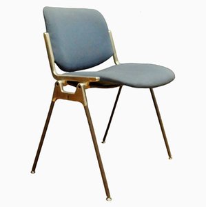 Blauer DSC Stuhl von Giancarlo Piretti für Anonima Castelli, 1960er