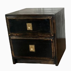 Small Campaign Bedside Cabinet
