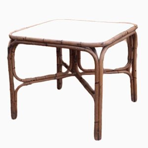 Vintage Brown Bamboo Table