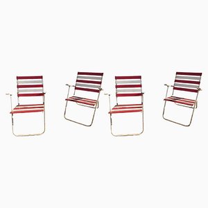 Garden Lounge Chairs, 1950s, Set of 4