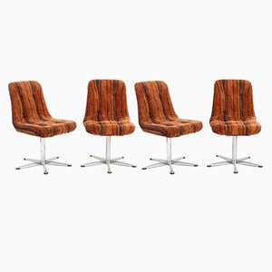 Swivel Chairs, 1960s, Set of 4