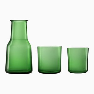 Caraffe Trio X verdi di Nason Moretti, set di 3