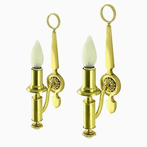 Vintage Neoclassical Sconces, Set of 2