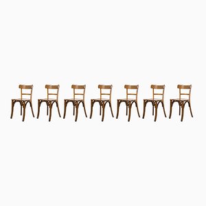Bistro Bentwood Dining Chair by Marcel Breuer for Luterma, 1950s, Set of 7