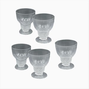 Glasses by René Lalique, 1930, Set of 5