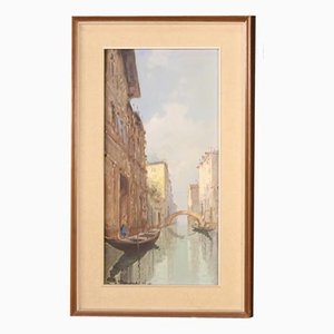 Italian Artist, View of Venice, 1960, Oil on Canvas